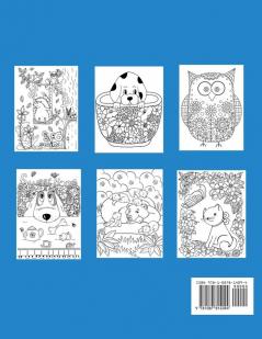 Cute Animal Coloring Book for Girls