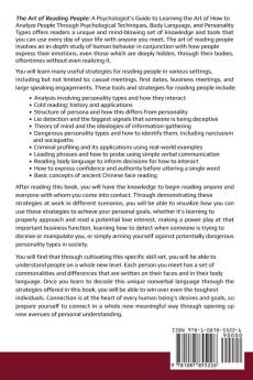 The Art of Reading People: A Psychologist's Guide to Learning the Art of How to Analyze People through Psychological Techniques Body Language and Personality Types: 1 (Human Psychology)