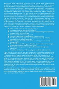 Mindfulness for Anxiety