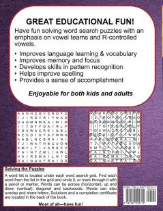 Word Search Featuring Vowel Teams & R-Controlled Vowels
