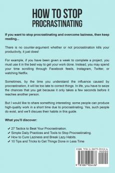 How to Stop Procrastinating