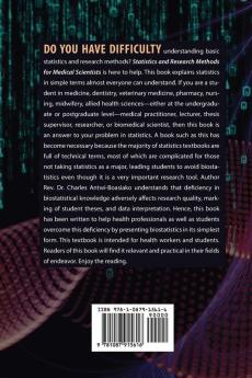 Statistics and Research Methods for Medical Scientists
