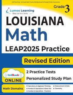 LEAP Test Prep: 3rd Grade Math Practice Workbook and Full-length Online Assessments: LEAP Study Guide