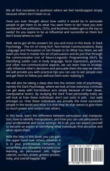 Dark Psychology: The Art of Using NLP Non-Verbal Communications Body Language and Persuasion to Get People to Do What You Want