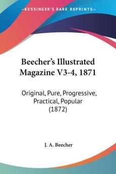 Beecher's Illustrated Magazine V3-4 1871: Original Pure Progressive Practical Popular (1872)