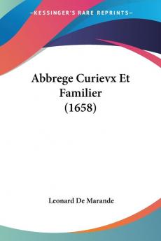 Abbrege Curieux Et Familier