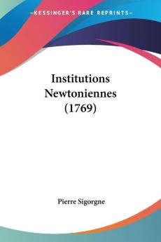 Institutions Newtoniennes (1769)