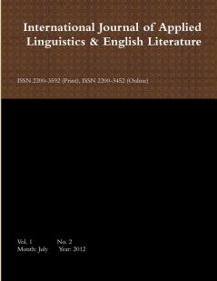 International Journal of Applied Linguistics & English Literature