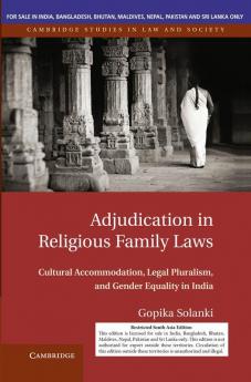 Adjudication in Religious Family Laws