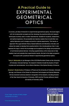 A Practical Guide to Experimental Geometrical             Optics