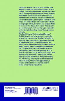 Globalization Environmental Change and Social History