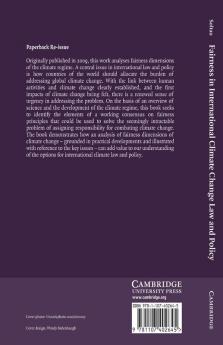 Fairness in International Climate Change Law and Policy