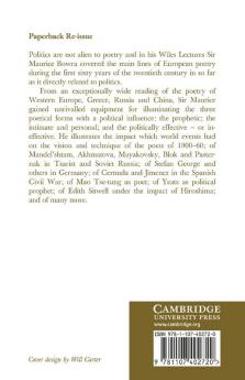 Poetry and Politics 1900 1960