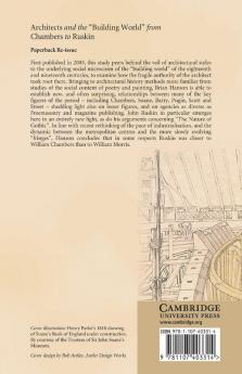Architects and the 'Building World' from Chambers to Ruskin