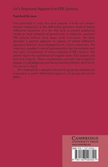 Lie's Structural Approach to Pde Systems