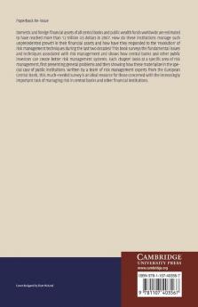 Risk Management for Central Banks and Other Public Investors