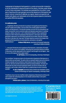 Fundamentals of Geophysical Fluid Dynamics