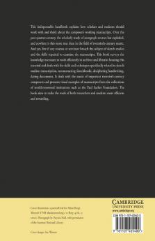 A Handbook to Twentieth-Century Musical Sketches