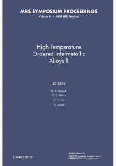High-Temperature Ordered Intermetallic Alloys II