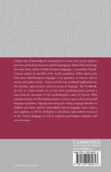 The Handbook of East Asian Psycholinguistics