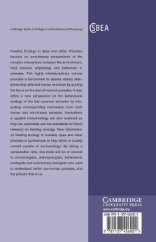 Feeding Ecology in Apes and Other Primates