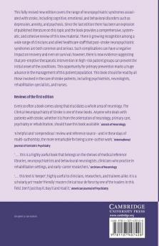 The Clinical Neuropsychiatry of Stroke