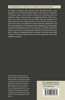 The Shiites of Lebanon Under Ottoman Rule 1516 1788