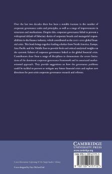 Corporate Governance and the Global Financial Crisis