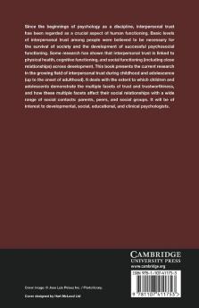 Interpersonal Trust During Childhood and Adolescence