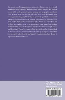 Development of Geocentric Spatial Language and Cognition