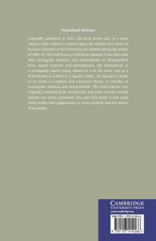 Matrices and Determiniods