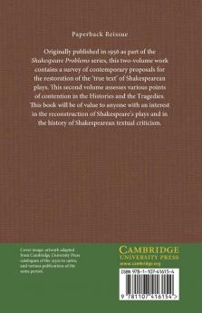 New Readings in Shakespeare