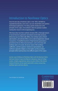 Introduction to Nonlinear Optics
