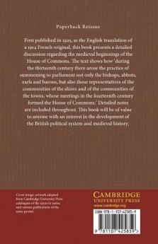 An Essay on the Origins of the House of Commons
