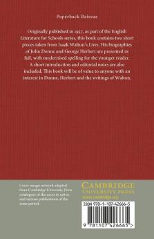 Lives of Donne and Herbert