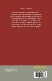 A Galla-English English-Galla Dictionary