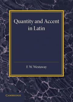 Quantity and Accent in Latin