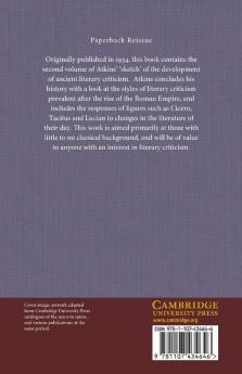 Literary Criticism in Antiquity