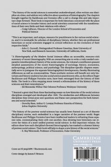 A Historiography of the Modern Social Sciences