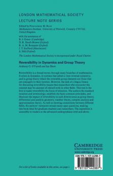 Reversibility in Dynamics and Group Theory