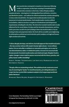 The Conceptual Foundations of Transitional Justice