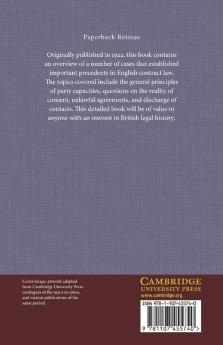 A Selection of Cases Illustrative of the Law of             Contract