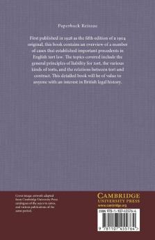 A Selection of Cases Illustrative of the English Law of             Tort