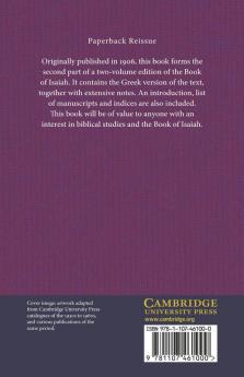The Book of Isaiah According to the Septuagint