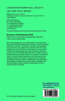 Surveys in Combinatorics 2015