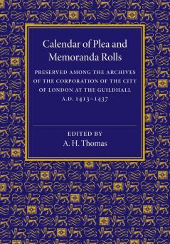 Calendar of Plea and Memoranda Rolls