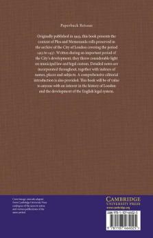 Calendar of Plea and Memoranda Rolls