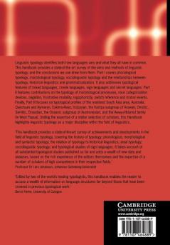 The Cambridge Handbook of Linguistic Typology (Cambridge Handbooks in Language and Linguistics)