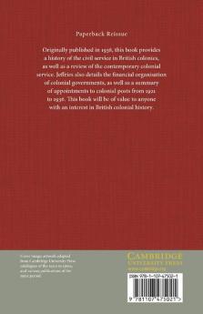 The Colonial Empire and Its Civil Service