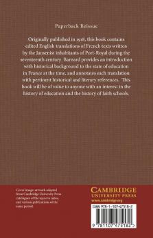 The Port-Royalists on Education